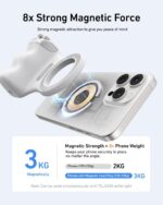 TELESIN Fun Shot Magnetic Phone Camera Grip + C03 Magnetic Selfie Light (Silver)... - Image 8