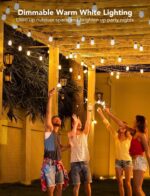 Govee Smart Outdoor String Lights H7015, 48ft RGBIC Outdoor Lights with 15 Dimma... - Image 4