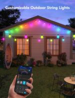 Govee Smart Outdoor String Lights H7015, 48ft RGBIC Outdoor Lights with 15 Dimma... - Image 8