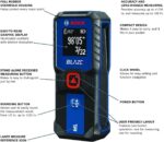 BOSCH GLM100-23 100 Ft BLAZE Laser Distance Measure, Includes 2 AA Batteries - Image 3