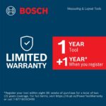 BOSCH GLM100-23 100 Ft BLAZE Laser Distance Measure, Includes 2 AA Batteries - Image 15
