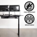 VIVO No Drill Clamp-on 36 inch Mesh Net Under Desk Cable Management Wire Organiz... - Image 10