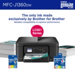 Brother Work Smart 1360 Wireless Color Inkjet All-in-One Printer with Automatic ... - Image 3
