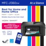 Brother Work Smart 1360 Wireless Color Inkjet All-in-One Printer with Automatic ... - Image 4
