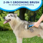 Pat Your Pet Deshedding Dog Brush For Shedding – Cat Brushes For Indoor Cats, Do... - Image 4