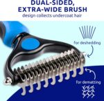 Pat Your Pet Deshedding Dog Brush For Shedding – Cat Brushes For Indoor Cats, Do... - Image 5