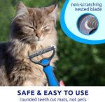 Pat Your Pet Deshedding Dog Brush For Shedding – Cat Brushes For Indoor Cats, Do... - Image 6