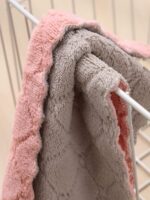 10 Pack Kitchen Cloth, Microfiber Dish Towels Washcloths, Super Absorbent Coral ... - Image 3