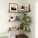 WOPITUES Wood Floating Shelves Set of 6, Shelves for Wall Decor, Farmhouse Shelf... - Image 6