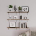 WOPITUES Wood Floating Shelves Set of 6, Shelves for Wall Decor, Farmhouse Shelf... - Image 7