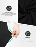 High Waisted Leggings for Women Buttery Soft Tummy Control Capri Yoga Pants for ... - Image 5