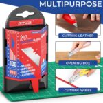 DIYSELF Utility Knife Blades 100 Pack, Box Cutter Blades Refills with Dispenser,... - Image 6