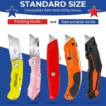 DIYSELF Utility Knife Blades 100 Pack, Box Cutter Blades Refills with Dispenser,... - Image 7