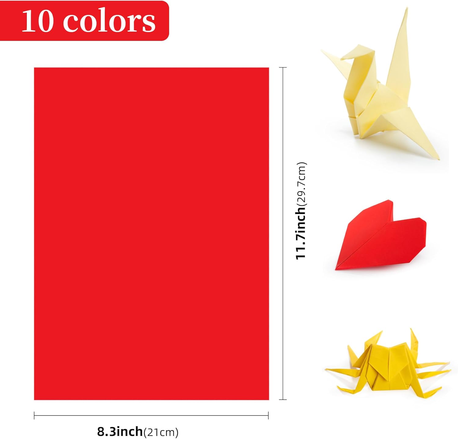 AIMI Assorted Colors Bulk for School Supplies A4 Copy Paper Construction Paper C... - Image 3