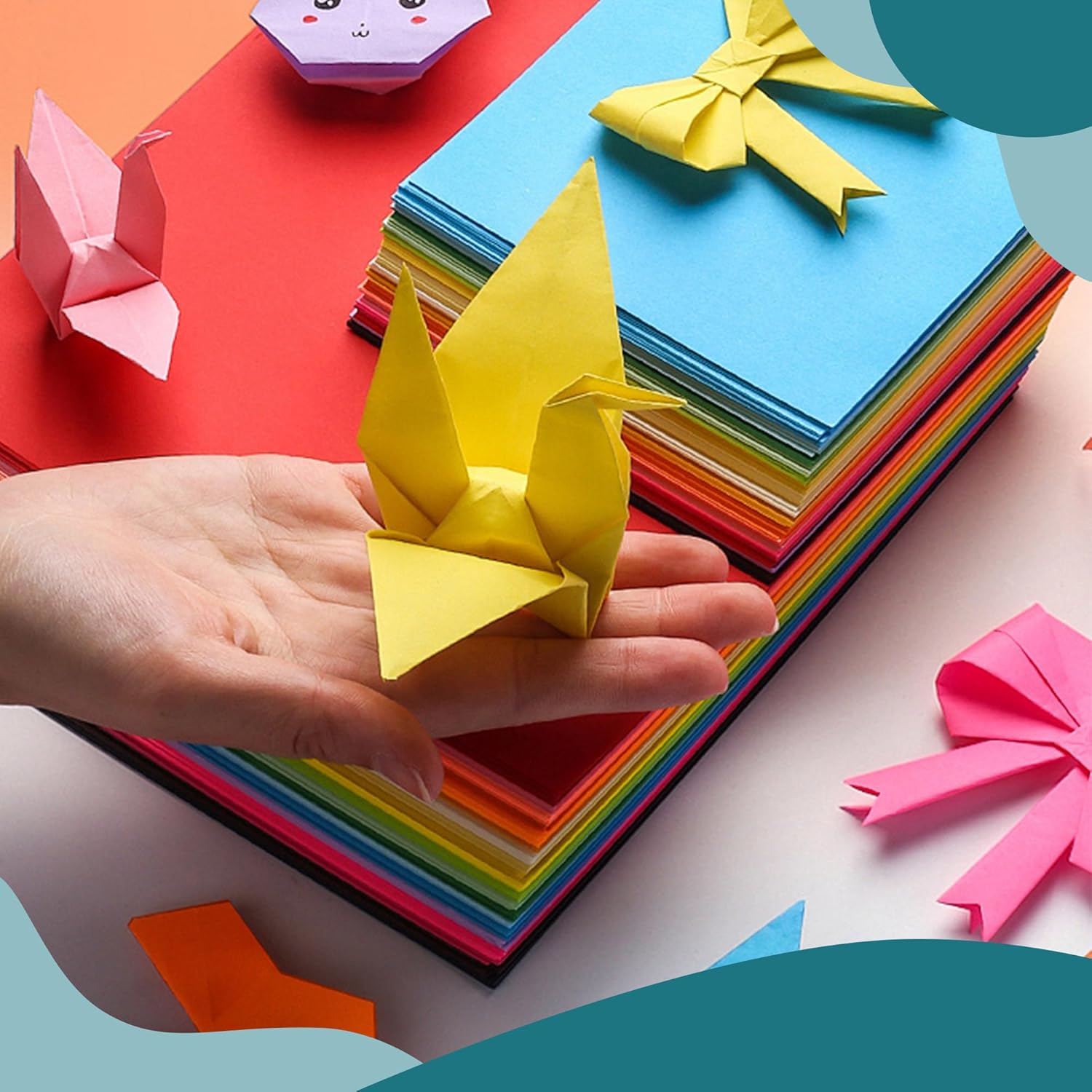 AIMI Assorted Colors Bulk for School Supplies A4 Copy Paper Construction Paper C... - Image 4