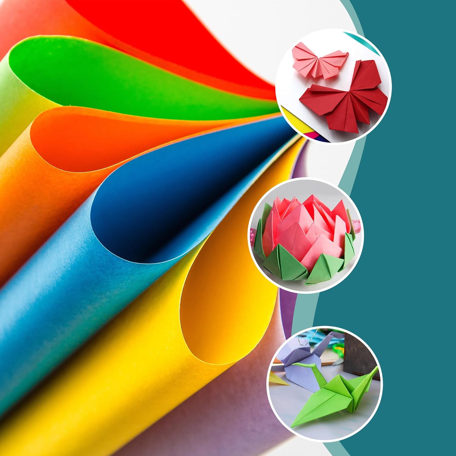 AIMI Assorted Colors Bulk for School Supplies A4 Copy Paper Construction Paper C... - Image 5