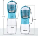 Cibaabo Dog Water Bottle with Food Container, Travel Puppy Water Bowl, Portable ... - Image 7