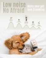 oneisall Dog Clippers Low Noise, Dog Grooming Kit with Rechargeable, Pet Shaver ... - Image 3