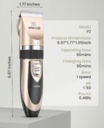 oneisall Dog Clippers Low Noise, Dog Grooming Kit with Rechargeable, Pet Shaver ... - Image 8