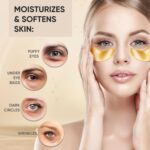 20Pcs/10Pairs Under Eye Patches Gold for Dark Circles, Puffy Eyes, and Wrinkles,... - Image 3