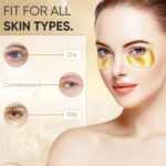 20Pcs/10Pairs Under Eye Patches Gold for Dark Circles, Puffy Eyes, and Wrinkles,... - Image 4