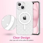 ZTOFERA Magnetic for iPhone 15 Case,Cute Polka Dot Phone Case Aesthetic Striped ... - Image 3