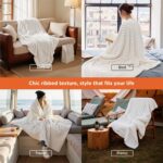 Bedsure GentleSoft White Throw Blanket for Couch - Graduation Gifts Teacher Birt... - Image 5
