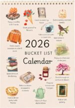 2026 Bucket List Calendar - 2026 Wall Calendar 12-Months with Illustrated Pages,... - Image 2