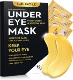 20Pcs/10Pairs Under Eye Patches Gold for Dark Circles, Puffy Eyes, and Wrinkles,... - Image 2