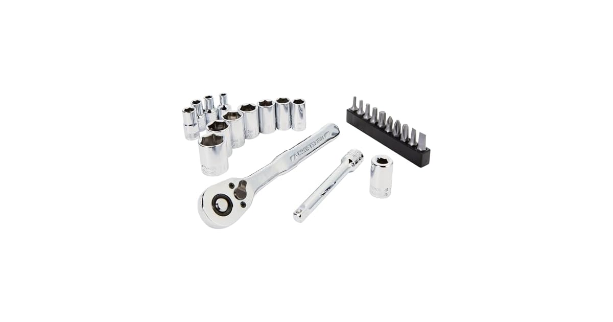 24-Pieces Craftsman 1/4" Drive Metric Socket Set with Storage Case only $17.98