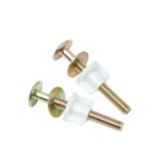 2Pcs Toilet Seat Screws, Steel Toilet Seat Hinge Bolts and Nuts, Heavy Duty Toil... - Image 2