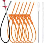35.5inch Drain Clog Remover(1pcs), 25inch Drain Snake Hair Remover(6pcs) ＆ Clean... - Image 2