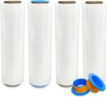 4 Rolls x 18" x 1500 Feet x 80 Gauge Clear Commercial Grade Heavy Duty Plastic S... - Image 2