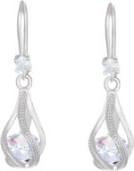 925 Sterling Silver Earrings for Women 14k Gold Hoop Earrings Full Diamond Hypoa... - Image 2