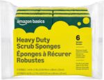 Amazon Basics Heavy Duty Dual-Sided Scrub Sponges, Reusable, 4.4 x 2.7 x 0.8 in,... - Image 2