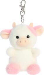Aurora® Adorable Palm Pals Belle Strawberry Cow Clip-On- Fun Collectible Plush... - Image 2