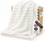 Bedsure GentleSoft White Throw Blanket for Couch - Graduation Gifts Teacher Birt... - Image 2