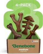 Benebone Medium 4-Pack Dog Toys for Aggressive Chewers – Durable Dog Bones, Made... - Image 2