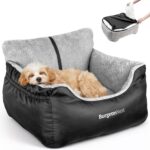BurgeonNest Dog Car Seat for Small Dogs, Soft Pet Car Travel Home Bed Under 25 l... - Image 2