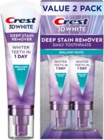 Crest 3D White Deep Stain Remover Toothpaste, Teeth whitening for Adults, 3.1oz,... - Image 2