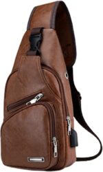 Crossbody Sling Bag with Earphone Hole for Men and Women, Small Shoulder Bag - Image 2