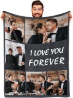 DayOfShe Ships Next Day Photo Blanket Gifts for Wife, Custom Blankets as Girlfri... - Image 2