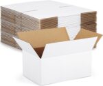 Eupako 9x6x4-Small-Shipping-Boxes-30-Pack-White-Corrugated-Box-Mailers, Cardboar... - Image 2