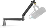 FIFINE Microphone Boom Arm, Low Profile Adjustable Stick Microphone Arm Stand wi... - Image 2