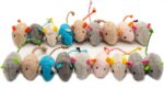 Fashion's Talk Cat Mice Toy 18-Pack Plush Catnip-Filled Mice Toys for Indoor Cat... - Image 2