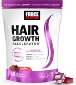 Force Factor Hair Growth Accelerator Soft Chews, Hair Growth Vitamins for Women ... - Image 2