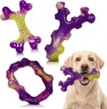 Frienhund Tough Dog Toys for Aggressive Chewers 3 Pack, Indestructible Dog Toys ... - Image 2