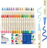 Grabie 72 Colors Acrylic Paint Markers, 36 Pack Dual Tip Soft Brush Acrylic Mark... - Image 2