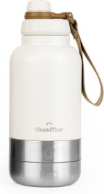 GrandTies Insulated Portable Dog Water Bottle with 2 Detachable Water Bowl Dispe... - Image 2