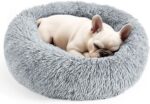 Hoewina Dog & Cat Bed for Indoor Cats, 20in Calming Donut Bed for Puppy and Kitt... - Image 2